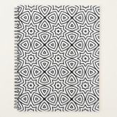 Moderne Schwarz-Weiß-Geometrie Planer (Vorderseite)