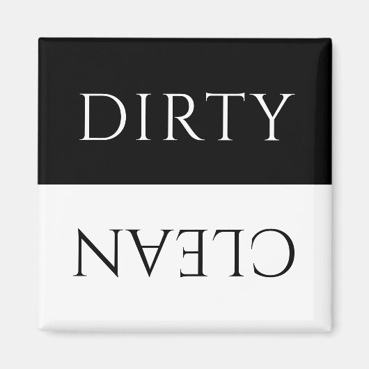 Moderne Schwarz-Weiß-Geschirrspülmaschine/saubere  Magnet (Vorne)