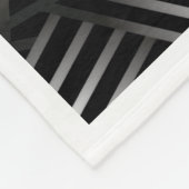 Moderne Schwarz-Weiß-Gewebe-Streifen Fleece-Decke Fleecedecke (Ecke)