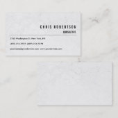 Moderne Schwarz-weiß-Grau-Muster-Visitenkarte Visitenkarte (Vorne/Hinten)