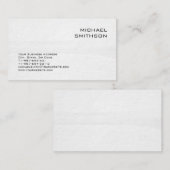 Moderne, Schwarz-weiß-graue Visitenkarte (Vorne/Hinten)