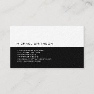 Moderne, Schwarz-weiß-graue Visitenkarte