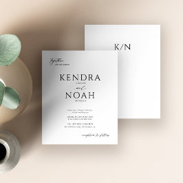 Moderne Schwarz-Weiß-Hochzeit