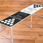 Moderne Schwarz-Weiß-Hochzeit Beer Pong Tisch<br><div class="desc">Ein mit Monogramm,  schwarz-weißer Bierpongtisch für Ihre Hochzeitsfeiern und das neuvermählte Leben mit Becherlayouts,  Ihren Namen und Ihrem Hochzeitsdatum,  Teambride- und Bräutigenseiten und moderner Schrift und Typografie.</div>