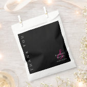 Moderne Schwarz-Weiß-Hochzeit Danke Geschenktütchen (Ausgeschnitten)