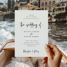 Moderne Schwarz-Weiß-Hochzeit