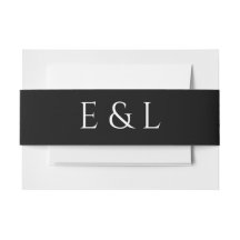 Moderne Schwarz-Weiß-Hochzeit