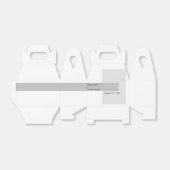 Moderne Schwarz-Weiß-Hochzeit Geschenkschachtel (Ungefaltet)