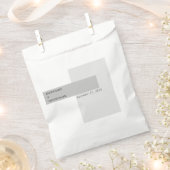 Moderne Schwarz-Weiß-Hochzeit Geschenktütchen (Ausgeschnitten)