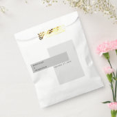 Moderne Schwarz-Weiß-Hochzeit Geschenktütchen (Versiegelt)