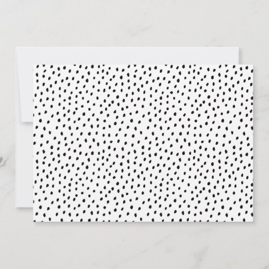 Moderne Schwarz-Weiß-Hochzeit rettet das Datum Save The Date (Rückseite)