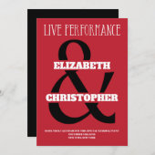 Moderne Schwarz-Weiß-Hochzeit Save The Date (Vorne/Hinten)