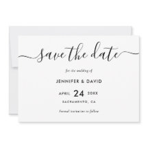 Moderne Schwarz-Weiß-Hochzeit