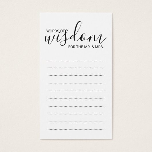 Moderne Schwarz-Weiß-Hochzeiten (Vorderseite)