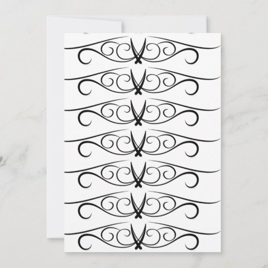 Moderne Schwarz-Weiß-Hochzeitseinladung für Motorr Einladung (Rückseite)