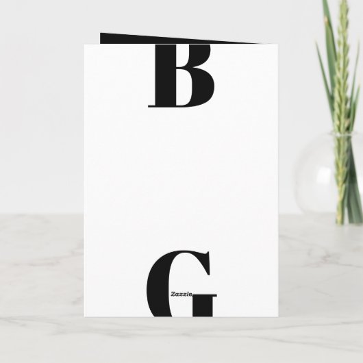 Moderne Schwarz-Weiß-Hochzeitserie Programm (Rückseite)