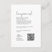 Moderne Schwarz-Weiß Hochzeitsfeiertage Wünsche Begleitkarte (Vorderseite)