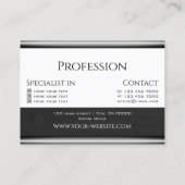 Moderne Schwarz-Weiß-Holzkörbe Holzplatten Visitenkarte (Rückseite)