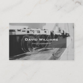 Moderne Schwarz-Weiß-Kameras-Fotografen Visitenkarte