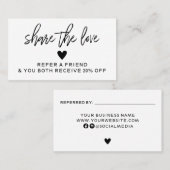 Moderne Schwarz-Weiß-Karte Visitenkarte (Vorne/Hinten)