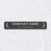 Moderne Schwarz-Weiß-Kennzeichnungen für Unternehm Etiketten (Design 1)