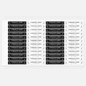 Moderne Schwarz-Weiß-Kennzeichnungen für Unternehm Etiketten (Blatt)