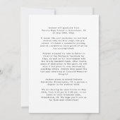 Moderne Schwarz-Weiß-Klasse mit 25 Foto Abschluss Ankündigung (Rückseite)