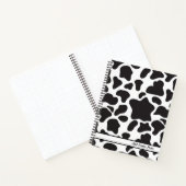 Moderne Schwarz-Weiß-Kuh-Printwerbung Notizblock (Innenseite)