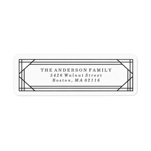 Moderne Schwarz-Weiß-Kunst-Déco | Urlaub (Vorne)