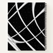 Moderne Schwarz-Weiß-Kunst Notizblock (Rückseite)