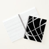 Moderne Schwarz-Weiß-Kunst Notizblock (Innenseite)