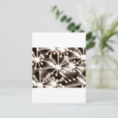 Moderne Schwarz-Weiß-Kunst Postkarte (Stehend Vorderseite)