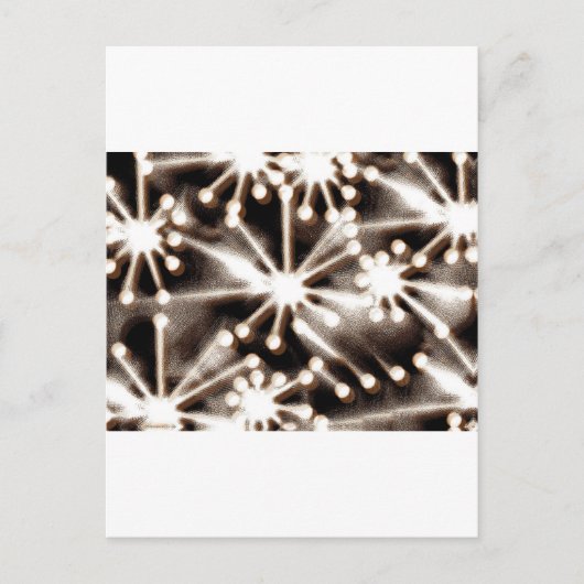 Moderne Schwarz-Weiß-Kunst Postkarte (Vorderseite)