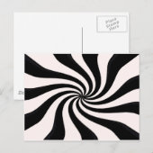 Moderne Schwarz-Weiß-Kunst Postkarte (Vorne/Hinten)