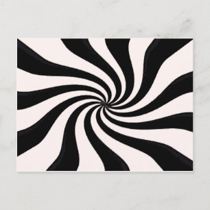 Moderne Schwarz-Weiß-Kunst Postkarte