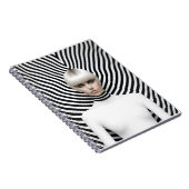 Moderne Schwarz-Weiß-Kunstdarstellung Notizblock (Rechte Seite)