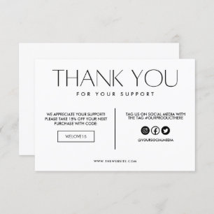 Moderne Schwarz-Weiß-Logo-Medien-Beilage