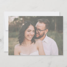 Moderne Schwarz-Weiß-Minimalistische Skripthochzei