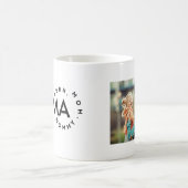 Moderne Schwarz/Weiß Mommy Mama Bruh Kaffeetasse (Mittel)
