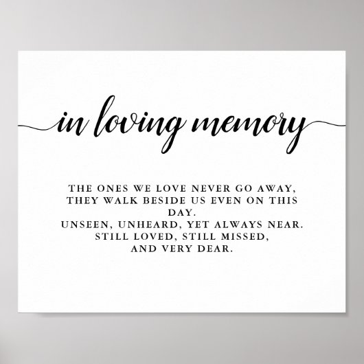 Moderne Schwarz-Weiß-Monogramm-Hochzeit Poster (Vorne)