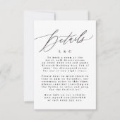 Moderne Schwarz-Weiß-Monogramm-Hochzeit RSVP Karte (Vorderseite)