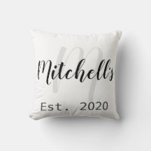 Moderne Schwarz-Weiß-Monogramm