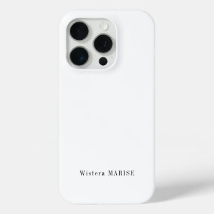 Moderne Schwarz-Weiß-Monogramm-Name Case-Mate iPhone Hülle