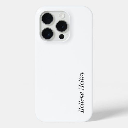 Moderne Schwarz-Weiß-Monogramm-Name Case-Mate iPhone Hülle (Rückseite)