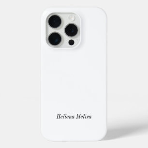 Moderne Schwarz-Weiß-Monogramm-Name Case-Mate iPhone Hülle