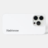 Moderne Schwarz-Weiß-Monogramm-Name Case-Mate iPhone Hülle (Rückseite (Horizontal))