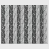 Moderne Schwarz-Weiß-Noten Geschenkpapier (Flach)