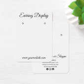 Moderne Schwarz-Weiß-Ohrring-Grafikkarte (Schreibtisch)