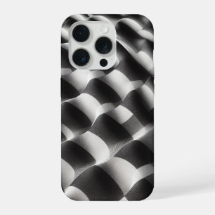 Moderne Schwarz-Weiß-Op-Art-Handyhülle - Abstrakt iPhone 15 Pro Hülle