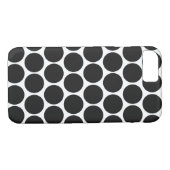 MODERNE SCHWARZ-WEISS POLKA-DOTS Case-Mate iPhone HÜLLE (Rückseite (Horizontal))